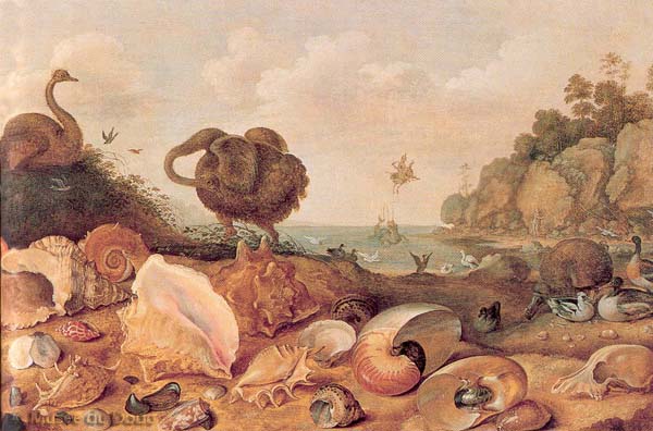 Persée et Andromède, avec Dodo et autruches